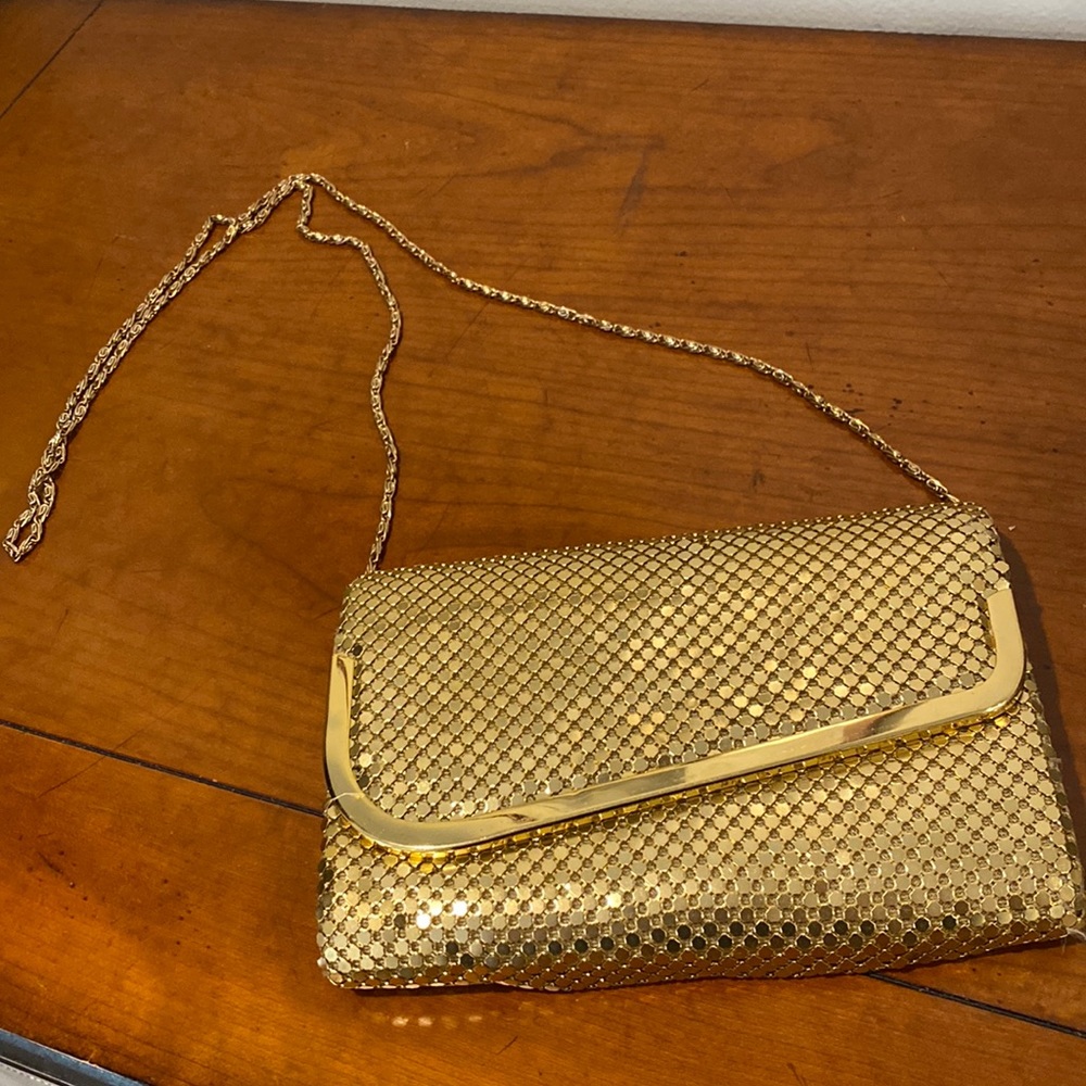 Disco gold crossbody fun bag